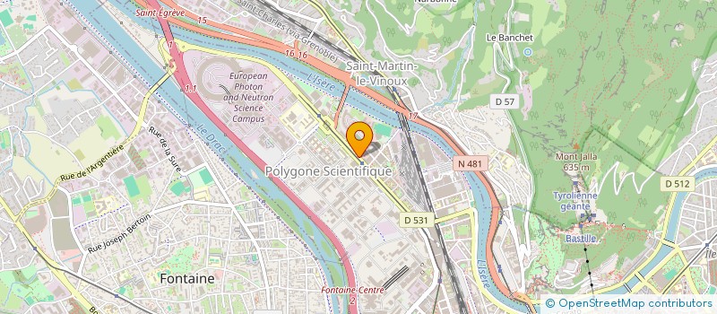 localisation de l'entreprise AMIC SPORT CHEMINOTS GRENOBLE  GRENOBLE