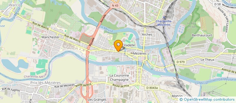 localisation de l'entreprise AMIC TECHNICIENS SUPERIEURS COMPTABILITE  CHARLEVILLE-MEZIERES