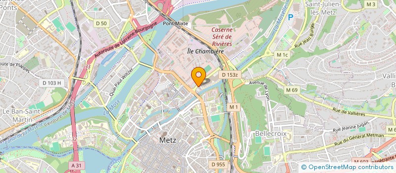 localisation de l'entreprise AMIC TRAVAILLEURS COMMERCANTS MAROCAINS  METZ