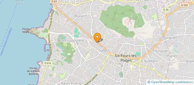 localisation de l'entreprise AMICA à SIX-FOURS-LES-PLAGES