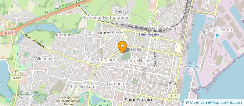 localisation de l'entreprise AMICAL AMIS ANCIEN ELEVE ECOLE GAMBETTA  SAINT-NAZAIRE