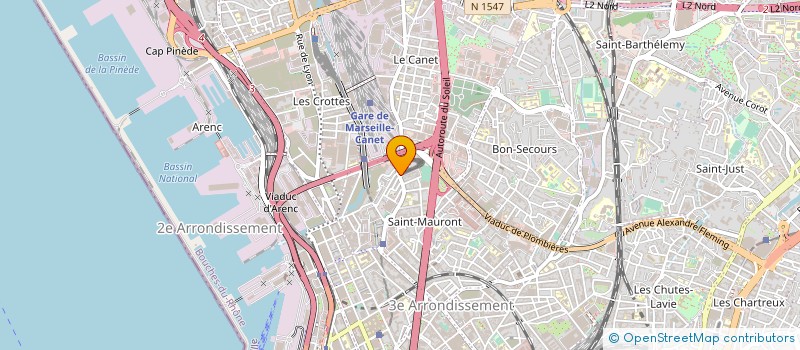 localisation de l'entreprise AMICAL BAR  MARSEILLE
