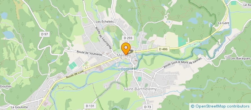 localisation de l'entreprise AMICAL CLUB DES VETERANS DE MELISEY SAINT-BARTHELEMY (ACVMSB)  MELISEY