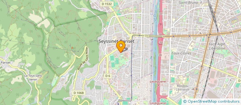 localisation de l'entreprise AMICAL CLUB SEYSSINETTOIS BASKET  SEYSSINET-PARISET