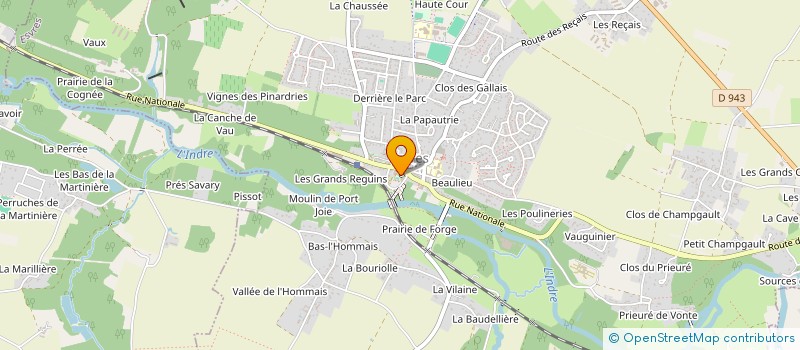 localisation de l'entreprise AMICAL CLUB SPORTS BOULES D'ESVRES  ESVRES