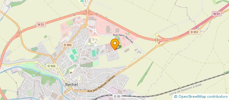 localisation de l'entreprise AMICAL DES 18 MOUSQUETAIRES  RETHEL