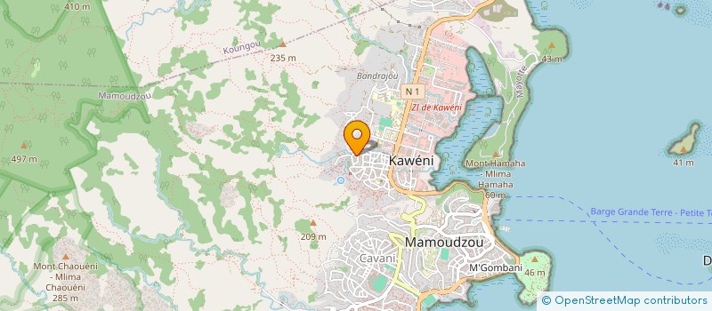 localisation de l'entreprise AMICAL DES ANCIENS FOOTBALLEURS DE KAWENI à MAMOUDZOU
