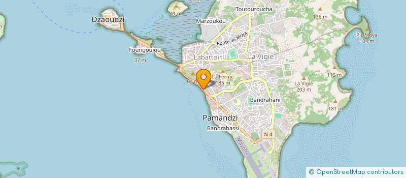 localisation de l'entreprise AMICAL DES SAPEURS POMPIERS DE PETITE TERRE  PAMANDZI