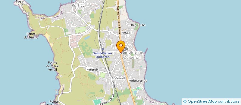localisation de l'entreprise AMICAL ECOLE PUBLIQUE ST PIERRE QUIBERON  SAINT-PIERRE-QUIBERON
