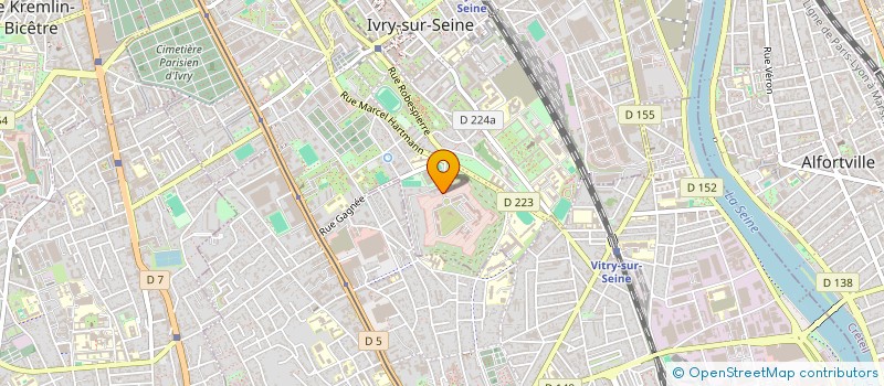 localisation de l'entreprise AMICAL ENSEMBLE DES PERSONNELS FORT IVRY  IVRY-SUR-SEINE