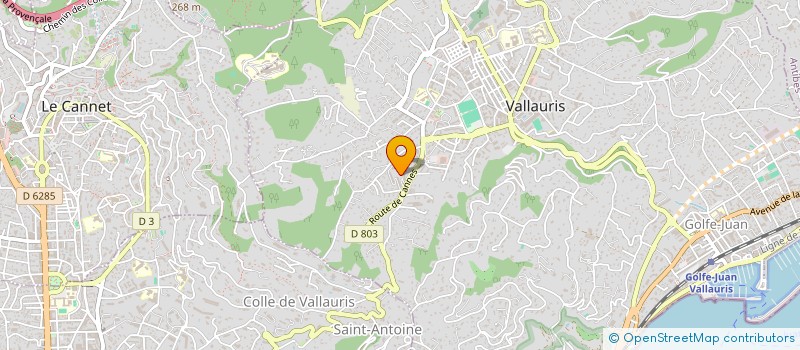 localisation de l'entreprise AMICAL FOOTBALL CLUB DE VALLAURIS  VALLAURIS