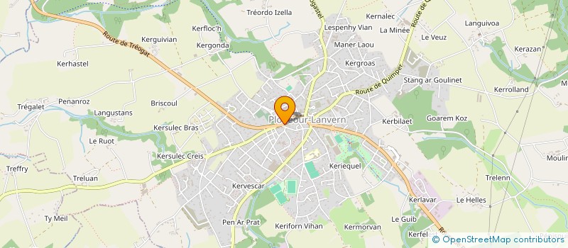 localisation de l'entreprise AMICAL LAIQUE SECTION PATIN A ROULETTES  PLONEOUR-LANVERN