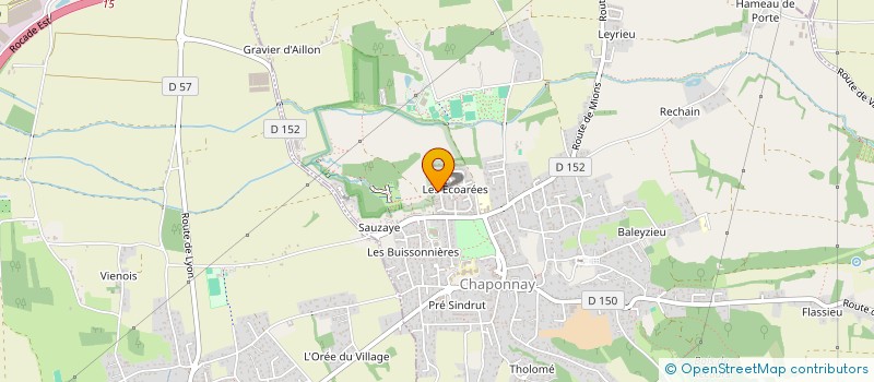 localisation de l'entreprise AMICAL LAIQUE ST SYMPHORIEN D OZON à CHAPONNAY