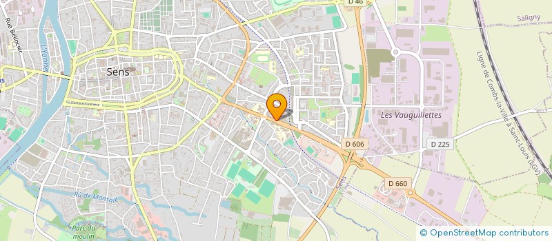 localisation de l'entreprise AMICAL SPORT SAPEURS POMPIERS  SENS