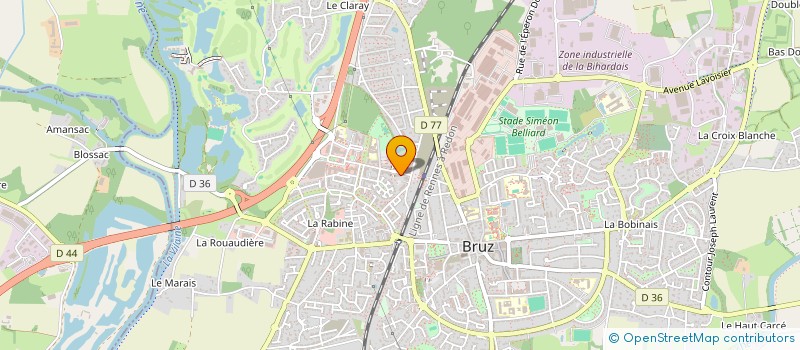 localisation de l'entreprise AMICAL TAXI  BRUZ