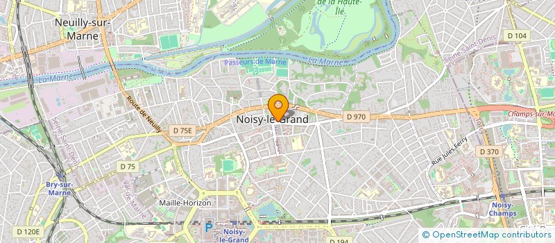 localisation de l'entreprise AMICAL USAGE CANTINE PTT à NOISY-LE-GRAND