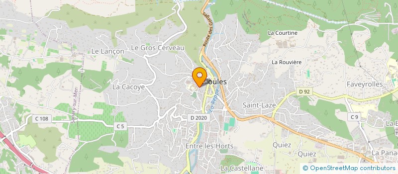 localisation de l'entreprise AMICAL'YPTUS  OLLIOULES