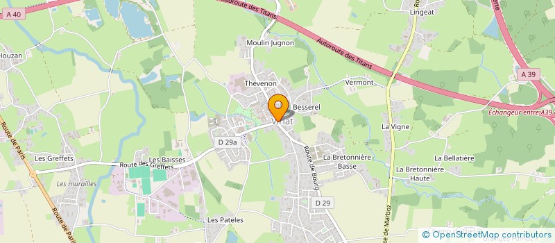 localisation de l'entreprise AMICALE 2006 DE VIRIAT  VIRIAT