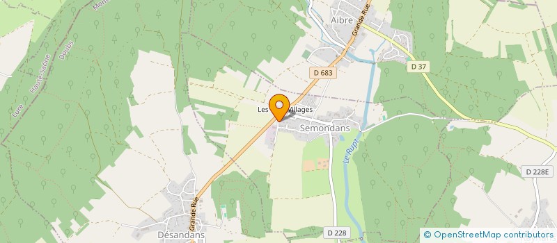 localisation de l'entreprise AMICALE 203 - FRANCHE COMTE  SEMONDANS