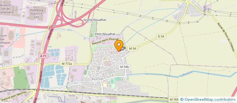 localisation de l'entreprise AMICALE 4 CIE DELIV MAQUIS AUVERGNE  AULNAT