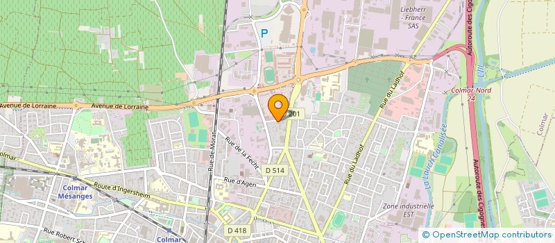 localisation de l'entreprise AMICALE 4E CIE 152  COLMAR