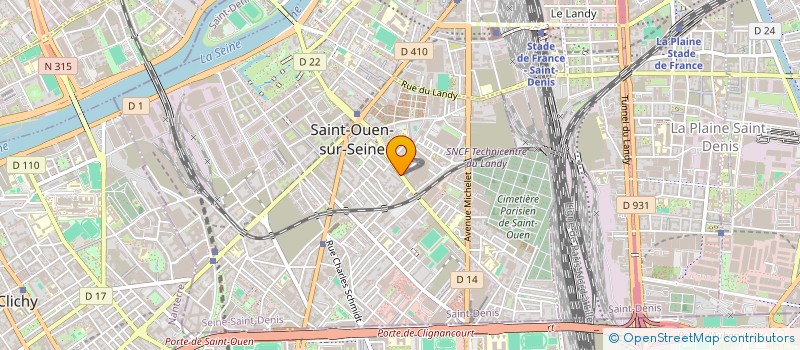 localisation de l'entreprise AMICALE 50 BAUER à SAINT-OUEN-SUR-SEINE