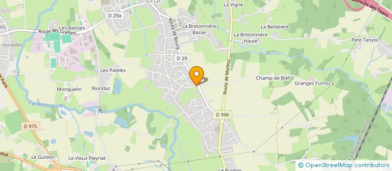 localisation de l'entreprise AMICALE 99 à VIRIAT