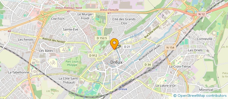 localisation de l'entreprise AMICALE A E ET E H A à DREUX