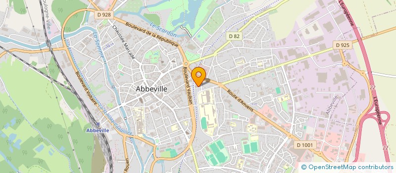 localisation de l'entreprise AMICALE ABBEVILLE TELECOM à ABBEVILLE