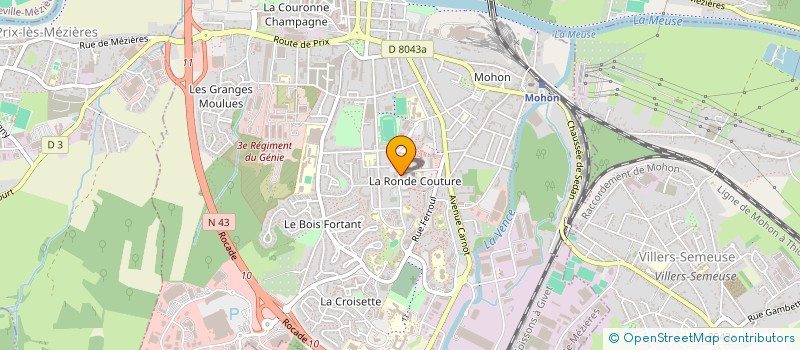 localisation de l'entreprise AMICALE AFRO ANTILLAISE ARDENNAISE  CHARLEVILLE-MEZIERES