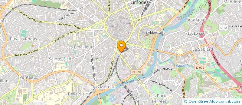 localisation de l'entreprise AMICALE ALEXIS à LIMOGES