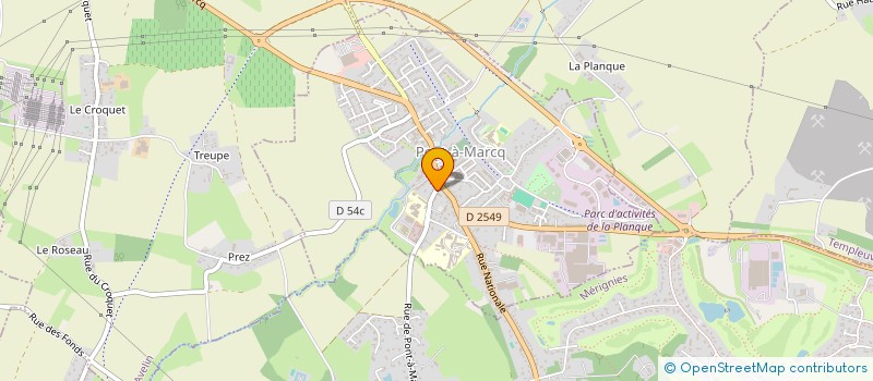 localisation de l'entreprise AMICALE ANC COMBATTANTS P A M  PONT-A-MARCQ