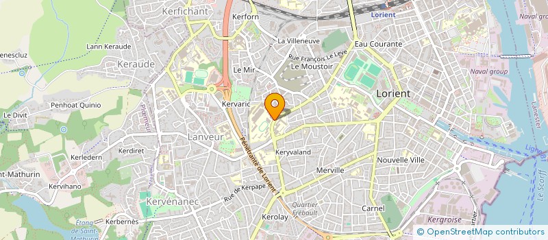 localisation de l'entreprise AMICALE ANC ELEVES DE L E P S  LORIENT