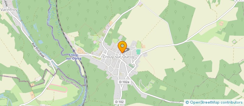 localisation de l'entreprise AMICALE ANC ELEVES ECOLE CROUY SUR OURCQ  CROUY-SUR-OURCQ