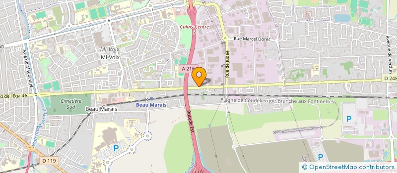 localisation de l'entreprise AMICALE ANC MARINS DU CALAISIS  CALAIS