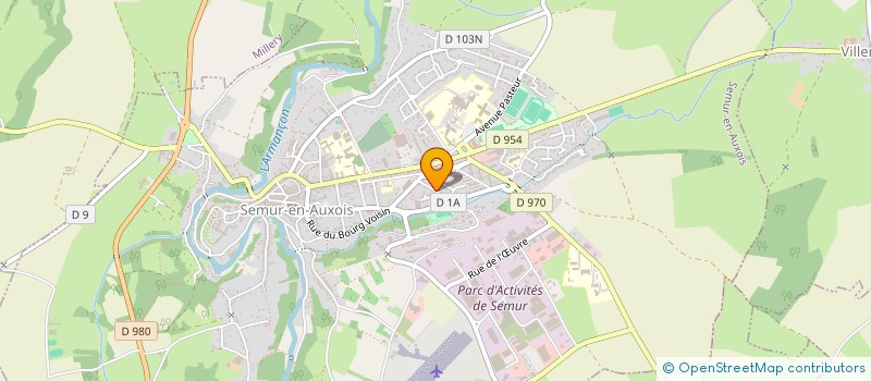 localisation de l'entreprise AMICALE ANC PRISONNIERS GUERRE  SEMUR-EN-AUXOIS