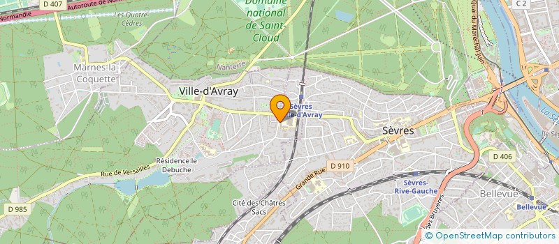 localisation de l'entreprise AMICALE ANCIEN ETUDIANT IUT VILLE AVRAY à VILLE-D'AVRAY