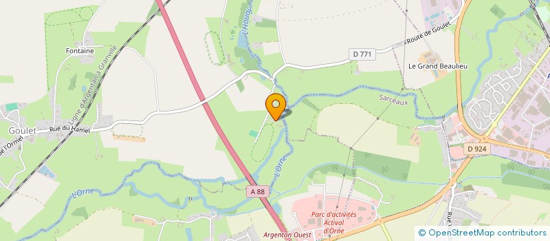 localisation de l'entreprise AMICALE ANCIENS ANCIENNES ELEVES  PARENTS  AMIS ECOLE PUBLIQUE GOULET  MONTS-SUR-ORNE