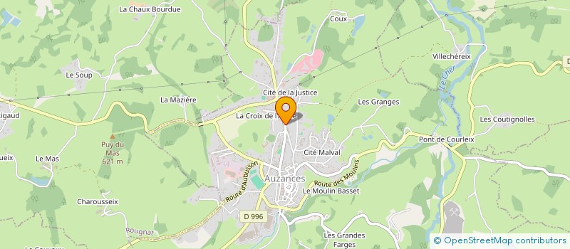 localisation de l'entreprise AMICALE ANCIENS BOULANGERS ET BOULANGERS PATISSIERS DE CREUSE BOURDONNAIS COMBRAILLES à AUZANCES