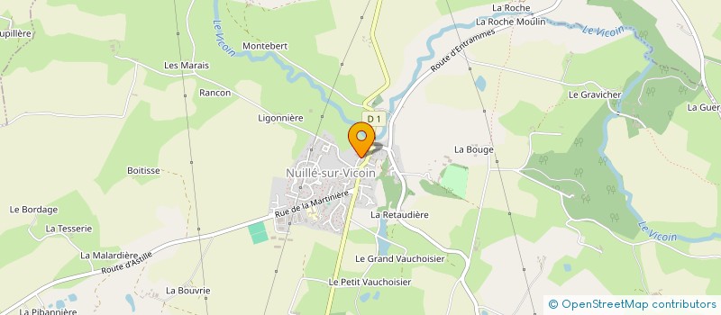 localisation de l'entreprise AMICALE ANCIENS COMBATTAN à L'HUISSERIE