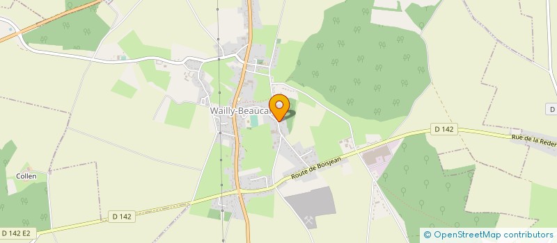 localisation de l'entreprise AMICALE ANCIENS COMBATTANTS  WAILLY-BEAUCAMP