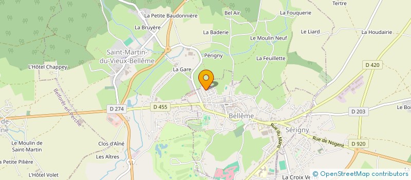 localisation de l'entreprise AMICALE ANCIENS DE BELLEME à BELLEME
