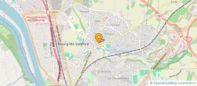 localisation de l'entreprise AMICALE ANCIENS DEPORTES NEU-STASSFURT à BOURG-LES-VALENCE