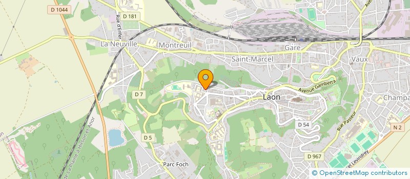 localisation de l'entreprise AMICALE ANCIENS ELEVES CLGES LYCEES LAON à LAON