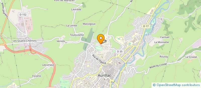 localisation de l'entreprise AMICALE ANCIENS ELEVES DE L ENILV à AURILLAC