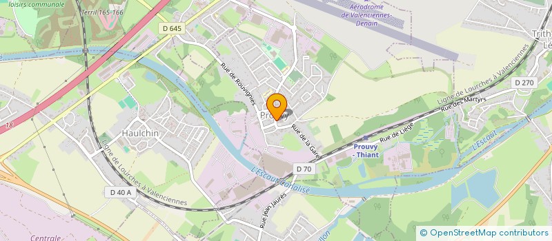 localisation de l'entreprise AMICALE ANCIENS ELEVES DE PROUVY  PROUVY