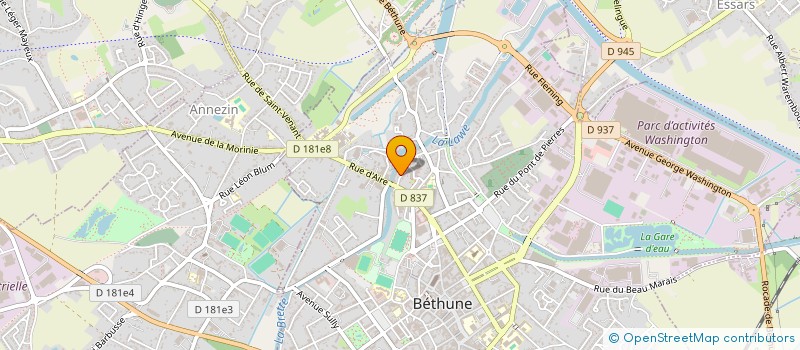 localisation de l'entreprise AMICALE ANCIENS ELEVES DES ECOLES  BETHUNE