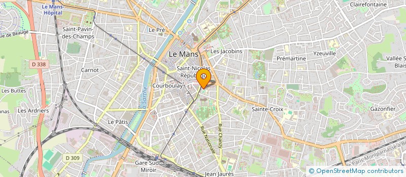 localisation de l'entreprise AMICALE ANCIENS ELEVES LYCEE NOTRE DAME  LE MANS