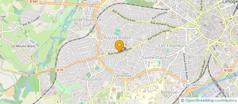 localisation de l'entreprise AMICALE ANCIENS LAFARGE FOOT à LIMOGES