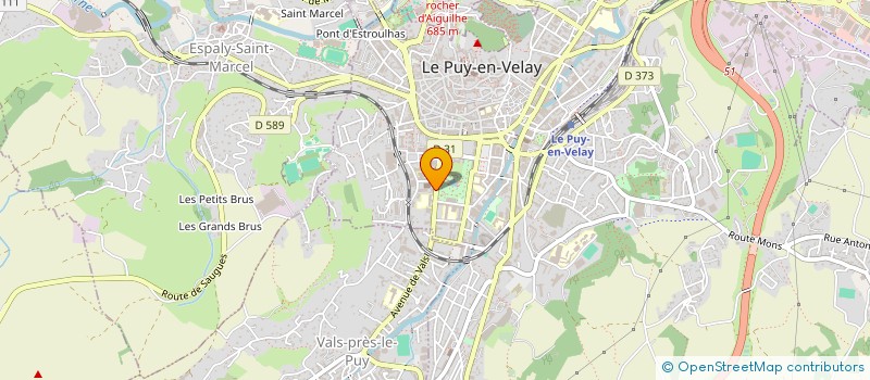 localisation de l'entreprise AMICALE ANIMAT PLEIN AIR SPORT HTE LOIRE à LE PUY-EN-VELAY